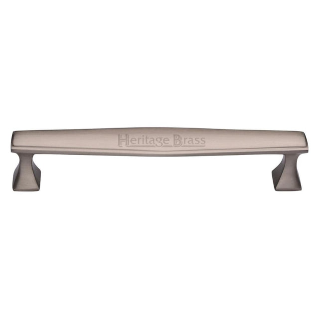 Heritage Brass Cabinet Hardware Satin Nickel / Cabinet Pull Handles / 203mm c/c Heritage Brass - Cabinet Pull Deco Design 203mm CTC Satin Nickel Finish