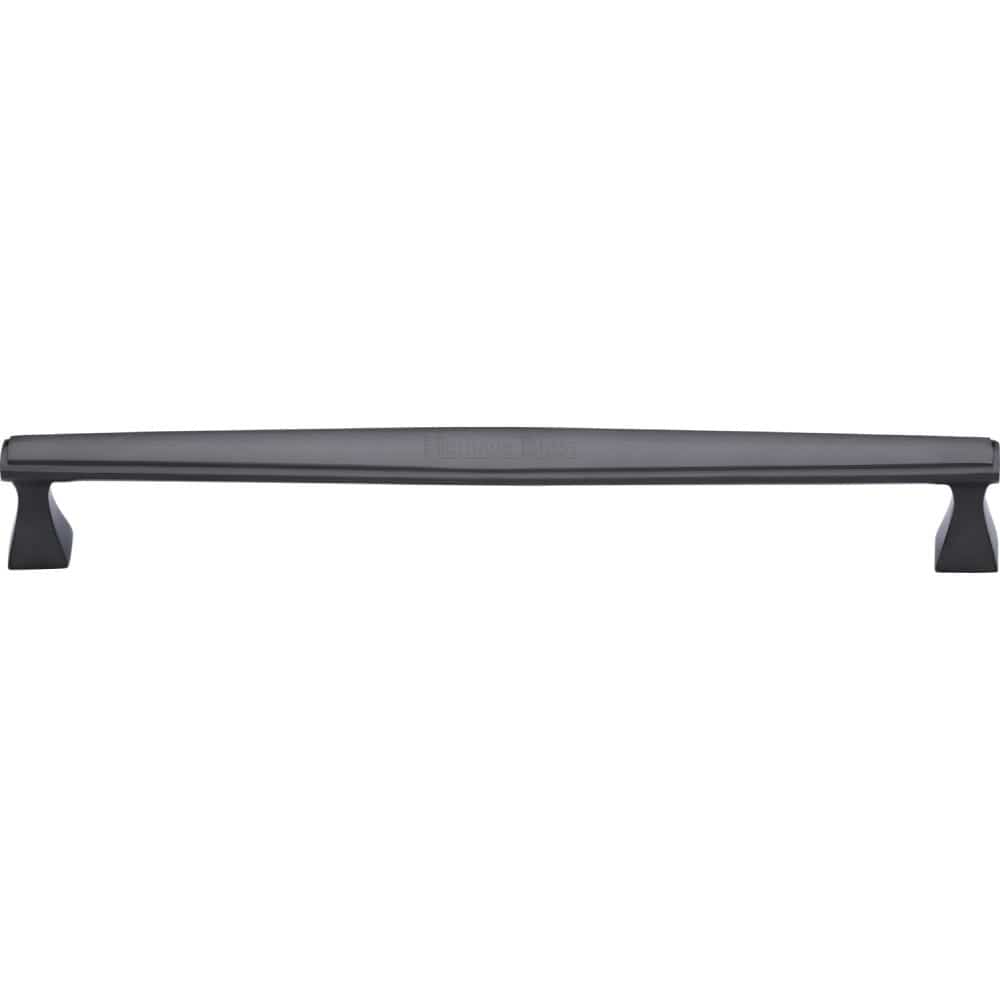Heritage Brass Cabinet Hardware Matt Bronze / Cabinet Pull Handles / 254mm c/c Heritage Brass - Cabinet Pull Deco Design 254mm CTC Matt Bronze Finish