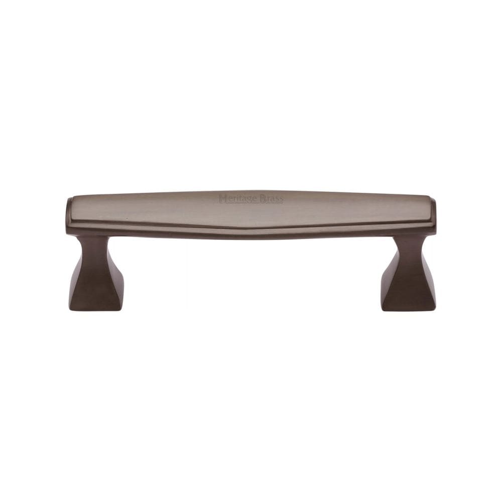 Heritage Brass Cabinet Hardware Matt Bronze / Cabinet Pull Handles / 96mm c/c Heritage Brass - Cabinet Pull Deco Design 96mm CTC Matt Bronze Finish