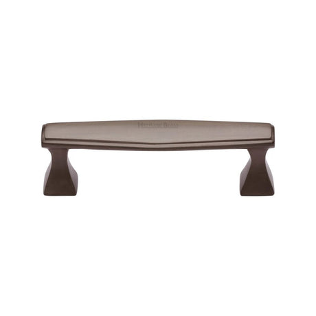 Heritage Brass Cabinet Hardware Matt Bronze / Cabinet Pull Handles / 96mm c/c Heritage Brass - Cabinet Pull Deco Design 96mm CTC Matt Bronze Finish