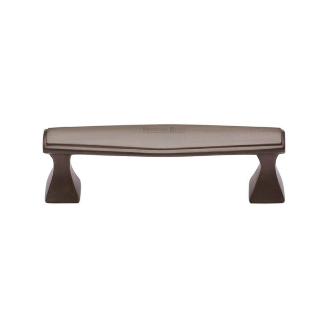 Heritage Brass Cabinet Hardware Matt Bronze / Cabinet Pull Handles / 96mm c/c Heritage Brass - Cabinet Pull Deco Design 96mm CTC Matt Bronze Finish