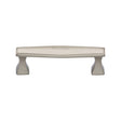 Heritage Brass Cabinet Hardware Satin Nickel / Cabinet Pull Handles / 96mm c/c Heritage Brass - Cabinet Pull Deco Design 96mm CTC Satin Nickel Finish
