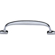 Heritage Brass Cabinet Hardware Polished Chrome / Cabinet Pull Handles / 128mm c/c Heritage Brass - Cabinet Pull Durham Design 128mm CTC Polished Chrome Finish