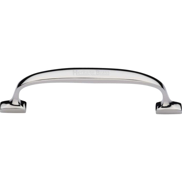 Heritage Brass Cabinet Hardware Polished Nickel / Cabinet Pull Handles / 128mm c/c Heritage Brass - Cabinet Pull Durham Design 128mm CTC Polished Nickel Finish