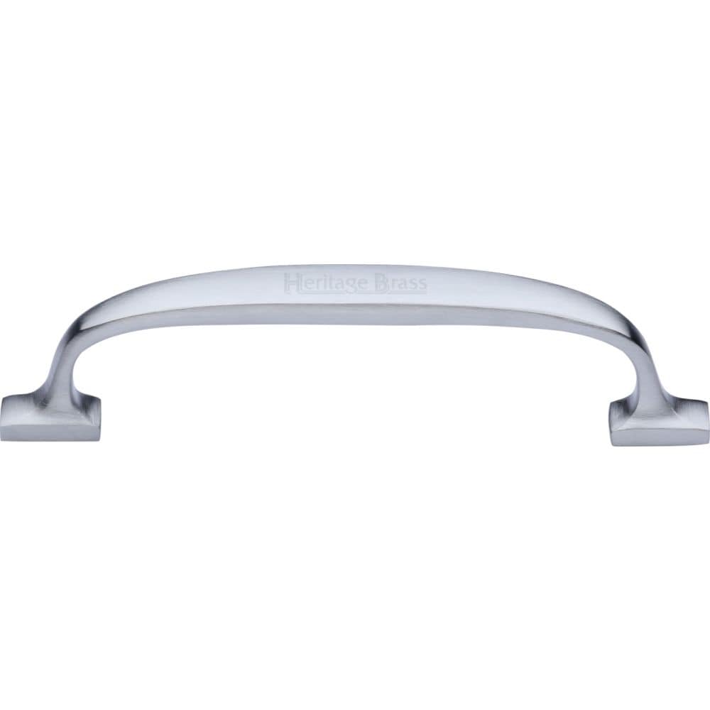 Heritage Brass Cabinet Hardware Satin Chrome / Cabinet Pull Handles / 128mm c/c Heritage Brass - Cabinet Pull Durham Design 128mm CTC Satin Chrome Finish
