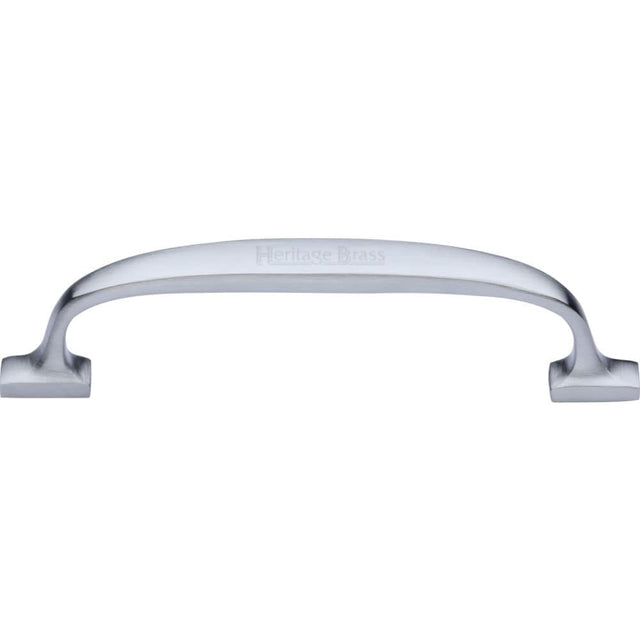 Heritage Brass Cabinet Hardware Satin Chrome / Cabinet Pull Handles / 128mm c/c Heritage Brass - Cabinet Pull Durham Design 128mm CTC Satin Chrome Finish