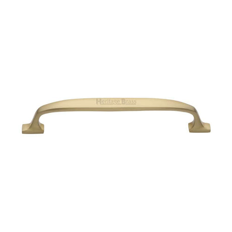 Heritage Brass Cabinet Hardware Satin Brass / Cabinet Pull Handles / 160mm c/c Heritage Brass - Cabinet Pull Durham Design 160mm CTC Satin Brass Finish