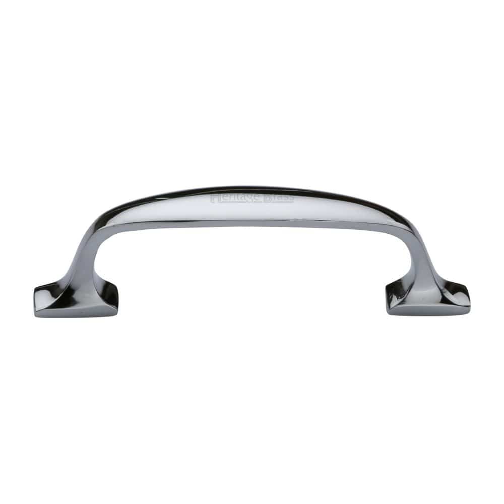 Heritage Brass Cabinet Hardware Polished Chrome / Cabinet Pull Handles / 76mm c/c Heritage Brass - Cabinet Pull Durham Design 76mm CTC Polished Chrome Finish