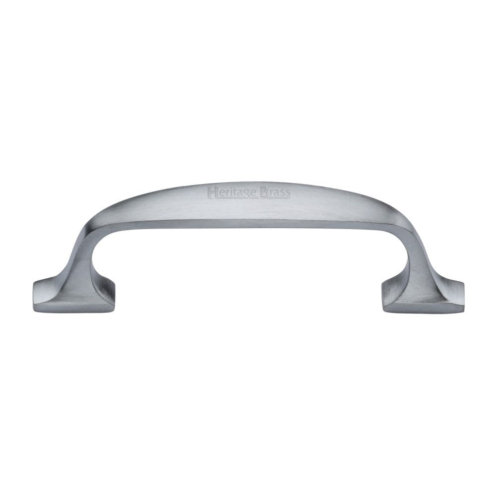 Heritage Brass Cabinet Hardware Satin Chrome / Cabinet Pull Handles / 76mm c/c Heritage Brass - Cabinet Pull Durham Design 76mm CTC Satin Chrome Finish
