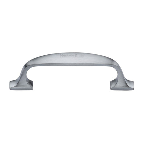 Heritage Brass Cabinet Hardware Satin Chrome / Cabinet Pull Handles / 76mm c/c Heritage Brass - Cabinet Pull Durham Design 76mm CTC Satin Chrome Finish