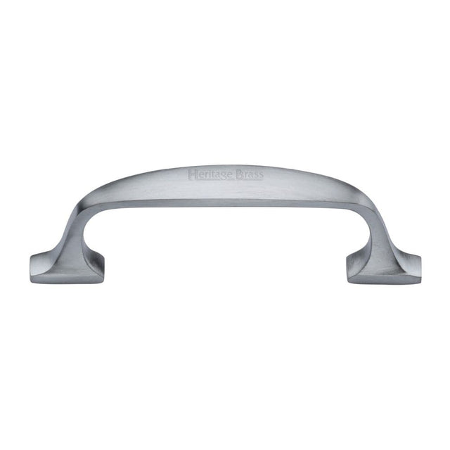 Heritage Brass Cabinet Hardware Satin Chrome / Cabinet Pull Handles / 76mm c/c Heritage Brass - Cabinet Pull Durham Design 76mm CTC Satin Chrome Finish
