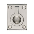 Heritage Brass Cabinet Hardware Satin Nickel / 50 x 38mm Heritage Brass - Cabinet Pull Flush Ring Design 38mm Satin Nickel Finish