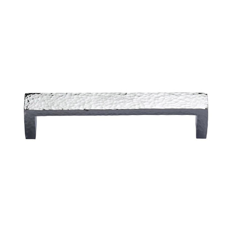 Heritage Brass Cabinet Hardware Polished Chrome / Cabinet Pull Handles / 128mm c/c Heritage Brass - Cabinet Pull Hammered Wide Metro Design 128mm CTC Polished Chrome F