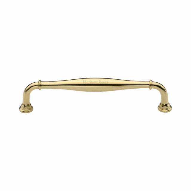 Heritage Brass Cabinet Hardware Polished Brass / Cabinet Pull Handles / 152mm c/c Heritage Brass - Cabinet Pull Henley Traditional Design 152mm CTC Polished Brass Fin