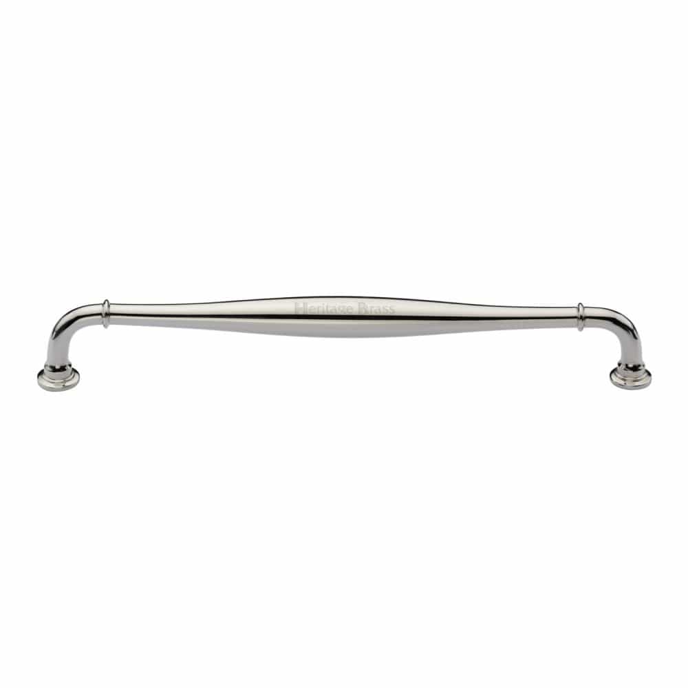 Heritage Brass Cabinet Hardware Polished Nickel / Cabinet Pull Handles / 203mm c/c Heritage Brass - Cabinet Pull Henley Traditional Design 203mm CTC Polished Nickel Fi