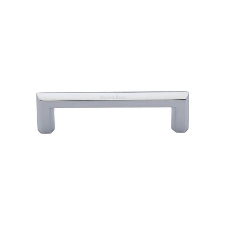 Heritage Brass Cabinet Hardware Polished Chrome / Cabinet Pull Handles / 102mm c/c Heritage Brass - Cabinet Pull Hex Profile Design 102mm CTC Polished Chrome Finish