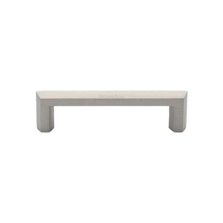 Heritage Brass Cabinet Hardware Satin Nickel / Cabinet Pull Handles / 102mm c/c Heritage Brass - Cabinet Pull Hex Profile Design 102mm CTC Satin Nickel Finish