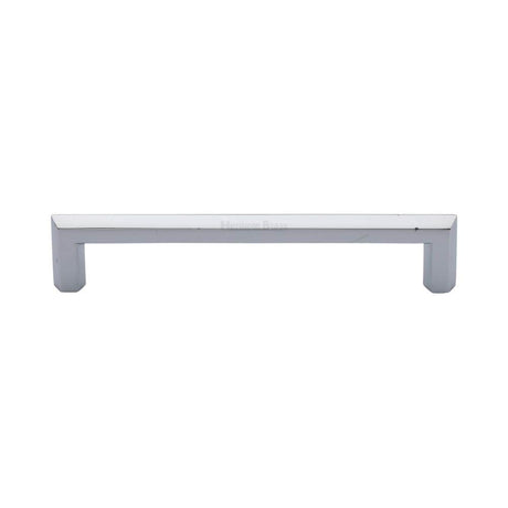 Heritage Brass Cabinet Hardware Polished Chrome / Cabinet Pull Handles / 152mm c/c Heritage Brass - Cabinet Pull Hex Profile Design 152mm CTC Polished Chrome Finish