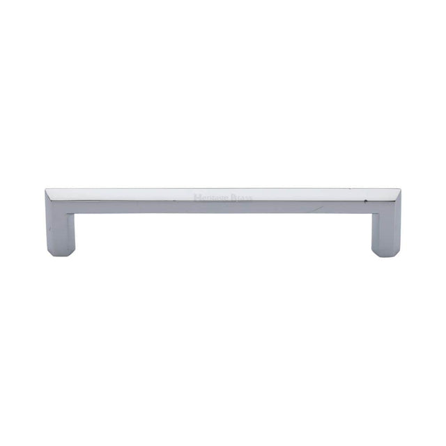 Heritage Brass Cabinet Hardware Polished Chrome / Cabinet Pull Handles / 152mm c/c Heritage Brass - Cabinet Pull Hex Profile Design 152mm CTC Polished Chrome Finish