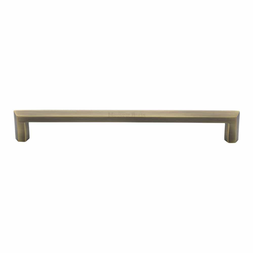 Heritage Brass Cabinet Hardware Antique Brass / Cabinet Pull Handles / 203mm c/c Heritage Brass - Cabinet Pull Hex Profile Design 203mm CTC Antique Brass Finish