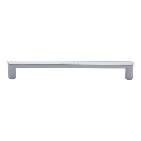 Heritage Brass Cabinet Hardware Polished Chrome / Cabinet Pull Handles / 203mm c/c Heritage Brass - Cabinet Pull Hex Profile Design 203mm CTC Polished Chrome Finish