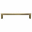 Heritage Brass Cabinet Hardware Antique Brass / Cabinet Pull Handles / 254mm c/c Heritage Brass - Cabinet Pull Hex Profile Design 254mm CTC Antique Brass Finish