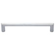 Heritage Brass Cabinet Hardware Satin Chrome / Cabinet Pull Handles / 254mm c/c Heritage Brass - Cabinet Pull Hex Profile Design 254mm CTC Satin Chrome Finish