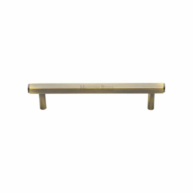 Heritage Brass Cabinet Hardware Antique Brass / Cabinet Pull Handles / 128mm c/c Heritage Brass - Cabinet Pull Hexagon Design 128mm CTC Antique Brass Finish