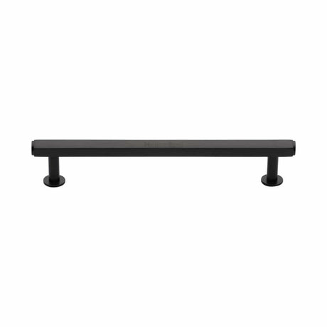 Heritage Brass Cabinet Hardware Matt Bronze / Cabinet Pull Handles / 160mm c/c Heritage Brass - Cabinet Pull Hexagon Design with Rose 160mm CTC Matt Bronze Fin