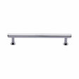 Heritage Brass Cabinet Hardware Polished Chrome / Cabinet Pull Handles / 160mm c/c Heritage Brass - Cabinet Pull Hexagon Design with Rose 160mm CTC Polished Chrome Fin