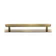 Heritage Brass Cabinet Hardware Antique Brass / Cabinet Pull Handles / 160mm c/c Heritage Brass - Cabinet Pull Hexagonal Design with Plate 160mm CTC Antique Brass F