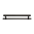 Heritage Brass Cabinet Hardware Matt Bronze / Cabinet Pull Handles / 160mm c/c Heritage Brass - Cabinet Pull Hexagonal Design with Plate 160mm CTC Matt Bronze