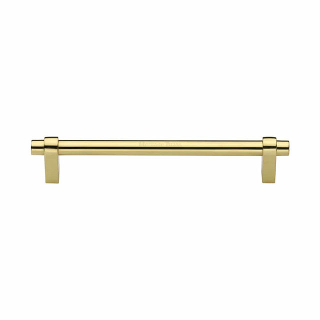 Heritage Brass Cabinet Hardware Polished Brass / Cabinet Pull Handles / 160mm c/c Heritage Brass - Cabinet Pull Industrial Design 160mm CTC Polished Brass Finish