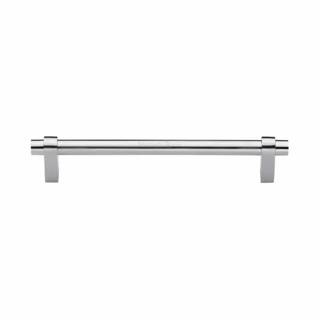 Heritage Brass Cabinet Hardware Satin Chrome / Cabinet Pull Handles / 160mm c/c Heritage Brass - Cabinet Pull Industrial Design 160mm CTC Satin Chrome Finish