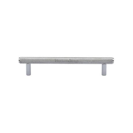 Heritage Brass Cabinet Hardware Polished Chrome / Cabinet Pull Handles / 128mm c/c Heritage Brass - Cabinet Pull Knurled Design 128mm CTC Polished Chrome Finish
