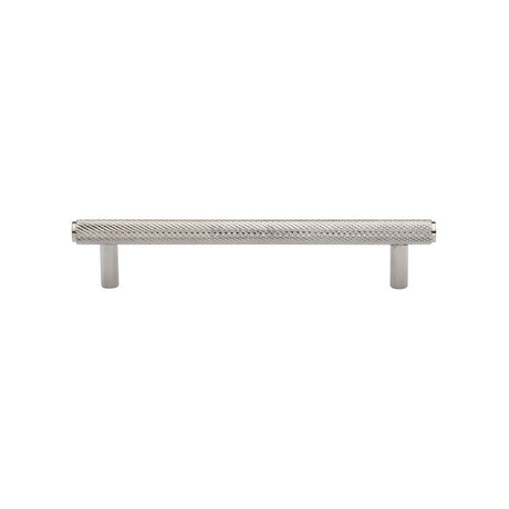 Heritage Brass Cabinet Hardware Polished Nickel / Cabinet Pull Handles / 128mm c/c Heritage Brass - Cabinet Pull Knurled Design 128mm CTC Polished Nickel Finish