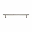 Heritage Brass Cabinet Hardware Polished Nickel / Cabinet Pull Handles / 160mm c/c Heritage Brass - Cabinet Pull Knurled Design 160mm CTC Polished Nickel Finish