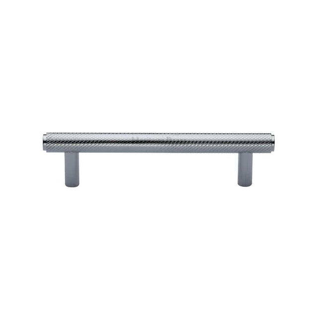 Heritage Brass Cabinet Hardware Polished Chrome / Cabinet Pull Handles / 96mm c/c Heritage Brass - Cabinet Pull Knurled Design 96mm CTC Polished Chrome Finish