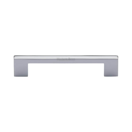 Heritage Brass Cabinet Hardware Polished Chrome / Cabinet Pull Handles / 128mm c/c Heritage Brass - Cabinet Pull Metro Design 128mm CTC Polished Chrome Finish