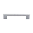 Heritage Brass Cabinet Hardware Satin Chrome / Cabinet Pull Handles / 128mm c/c Heritage Brass - Cabinet Pull Metro Design 128mm CTC Satin Chrome Finish