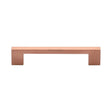 Heritage Brass Cabinet Hardware Satin Rose Gold / Cabinet Pull Handles / 128mm c/c Heritage Brass - Cabinet Pull Metro Design 128mm CTC Satin Rose Gold Finish