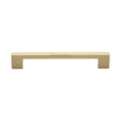 Heritage Brass Cabinet Hardware Satin Brass / Cabinet Pull Handles / 160mm c/c Heritage Brass - Cabinet Pull Metro Design 160mm CTC Satin Brass Finish