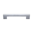 Heritage Brass Cabinet Hardware Satin Chrome / Cabinet Pull Handles / 160mm c/c Heritage Brass - Cabinet Pull Metro Design 160mm CTC Satin Chrome Finish