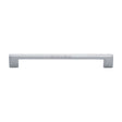 Heritage Brass Cabinet Hardware Satin Chrome / Cabinet Pull Handles / 192mm c/c Heritage Brass - Cabinet Pull Metro Design 192mm CTC Satin Chrome Finish