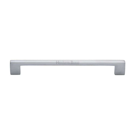 Heritage Brass Cabinet Hardware Satin Chrome / Cabinet Pull Handles / 192mm c/c Heritage Brass - Cabinet Pull Metro Design 192mm CTC Satin Chrome Finish