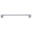 Heritage Brass Cabinet Hardware Satin Chrome / Cabinet Pull Handles / 256mm c/c Heritage Brass - Cabinet Pull Metro Design 256mm CTC Satin Chrome Finish