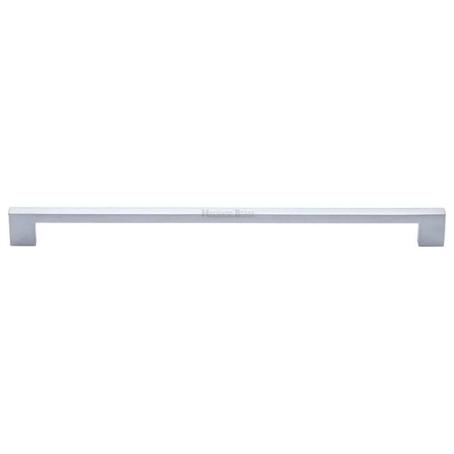 Heritage Brass Cabinet Hardware Satin Chrome / Cabinet Pull Handles / 320mm c/c Heritage Brass - Cabinet Pull Metro Design 320mm CTC Satin Chrome Finish