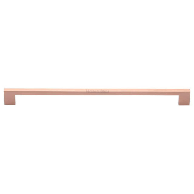Heritage Brass Cabinet Hardware Satin Rose Gold / Cabinet Pull Handles / 320mm c/c Heritage Brass - Cabinet Pull Metro Design 320mm CTC Satin Rose Gold Finish