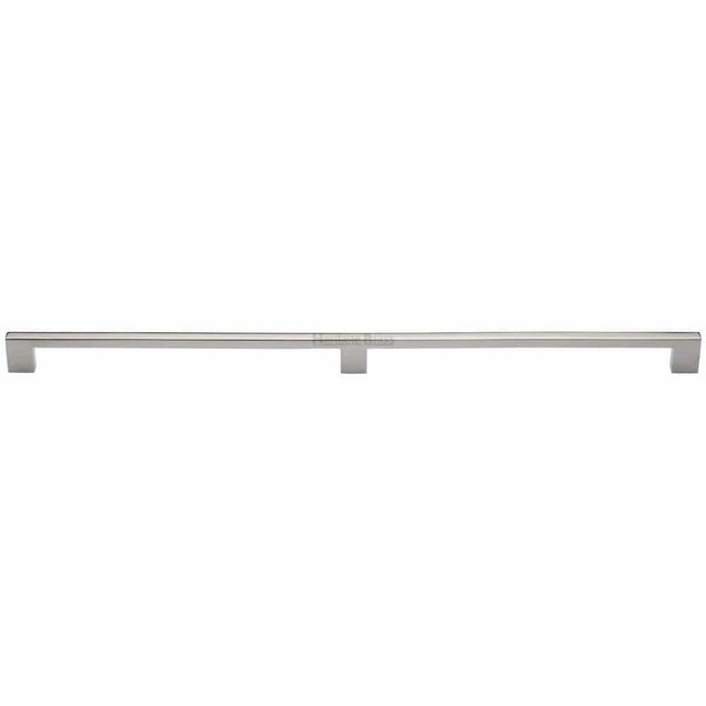 Heritage Brass Cabinet Hardware Polished Nickel / Cabinet Pull Handles / 480mm c/c Heritage Brass - Cabinet Pull Metro Design 480mm CTC Polished Nickel Finish