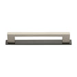 Heritage Brass Cabinet Hardware Matt Bronze/Satin Nickel / Cabinet Pull Handles / 160mm c/c Heritage Brass - Cabinet Pull Metro Design with Plate 160mm CTC Matt Bronze/Satin